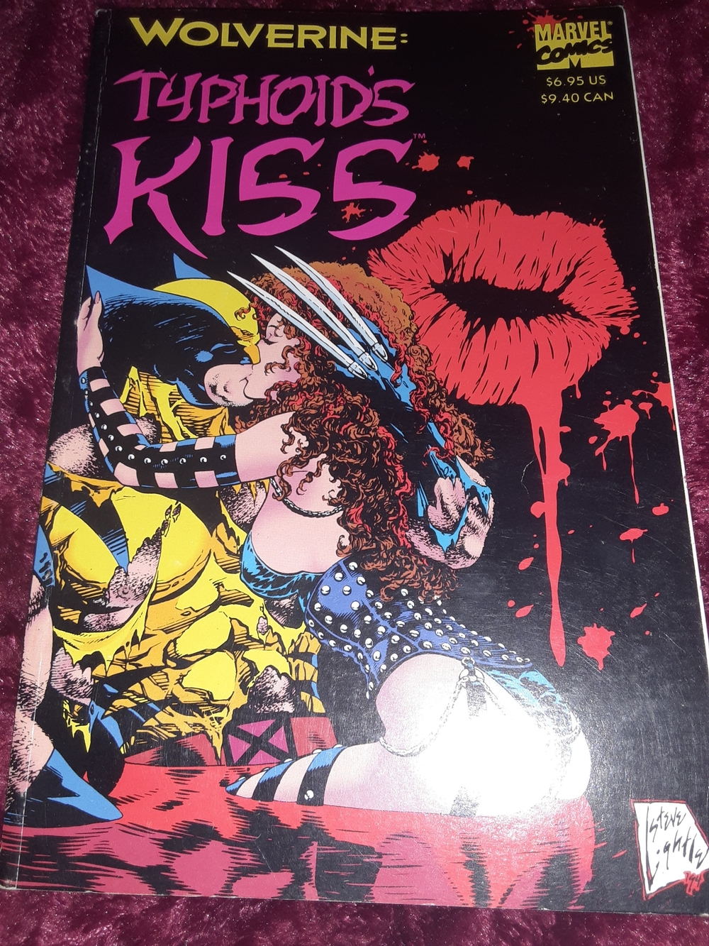 Marvel Wolverine: Typhoid's Kiss Comic - Black, Yellow, Red, Pink, Blue